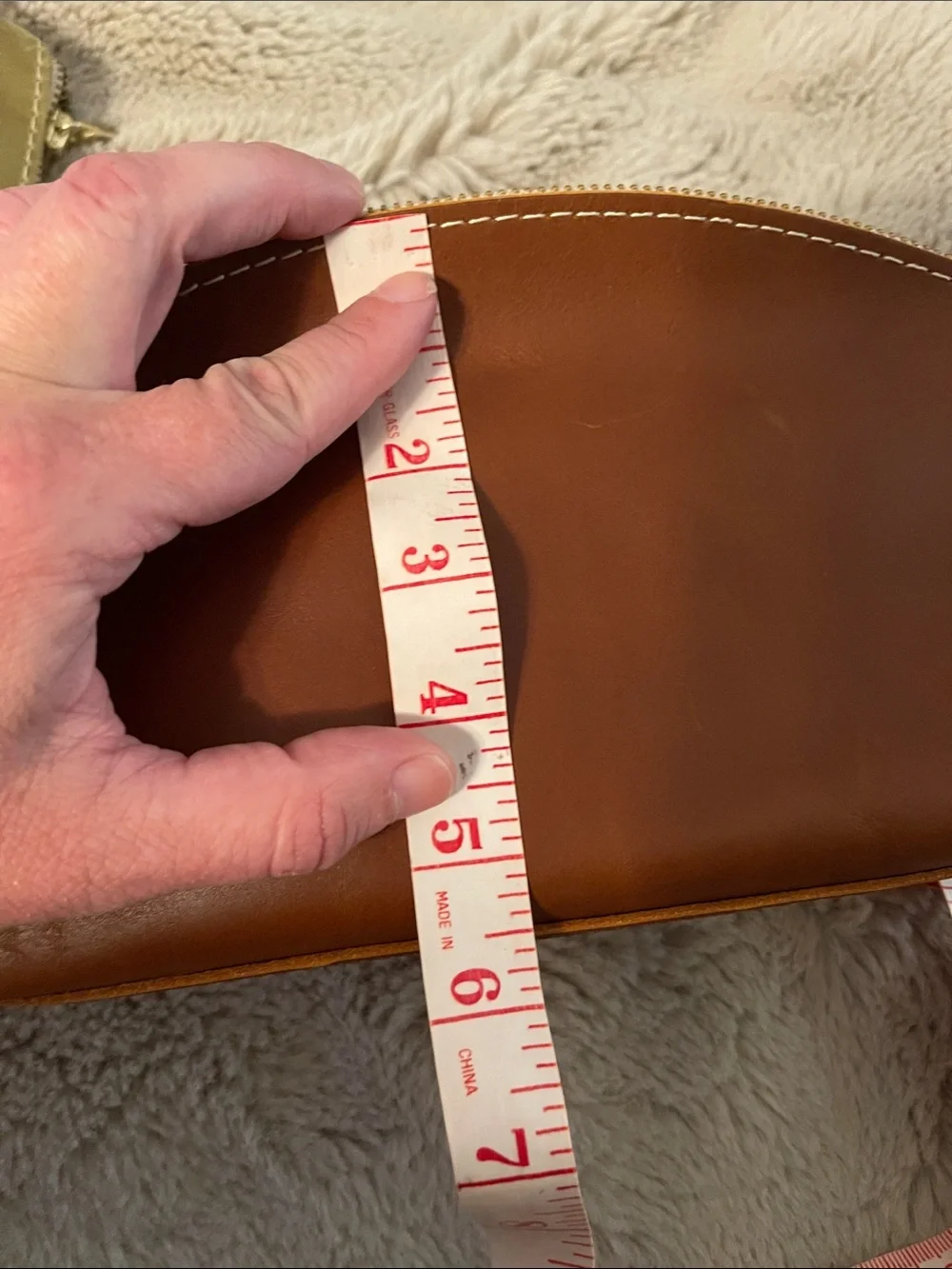 Two Portland leather eclipse makeup zippered pouches - Anjou and honey